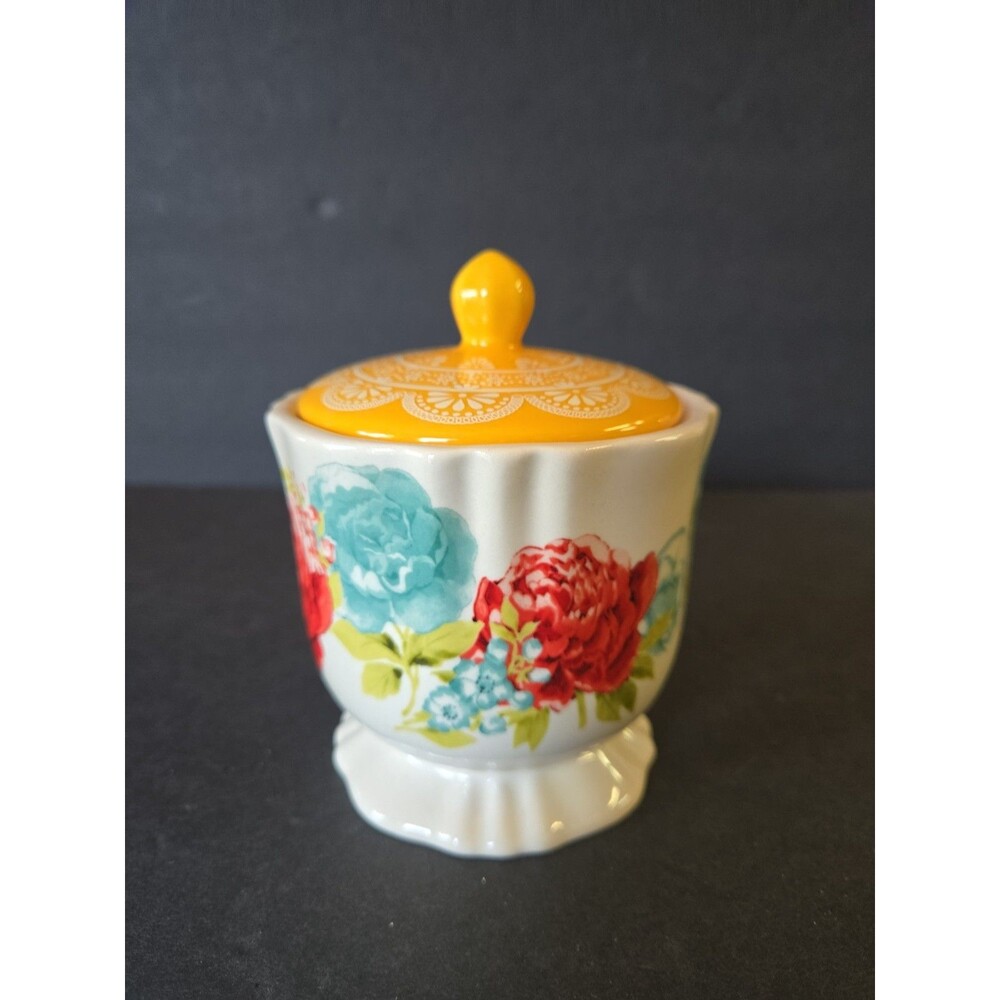 The Pioneer Woman Blossom Jubilee Sugar Bowl with Lid  SPOONFUL OF SUGAR